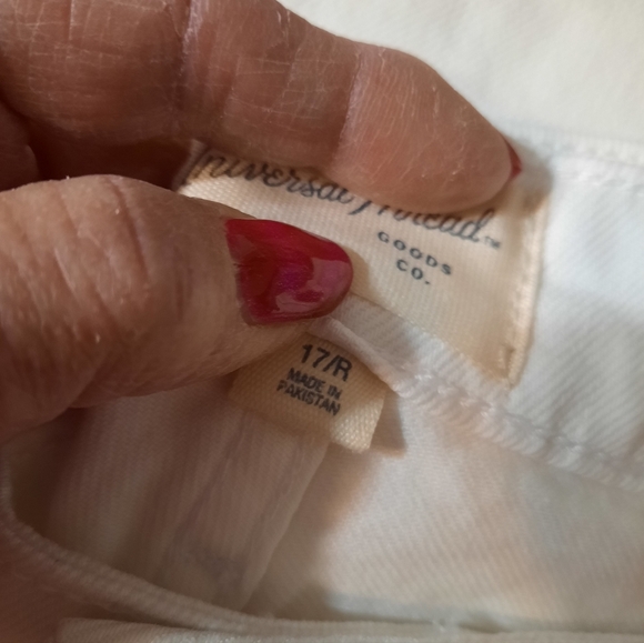 NWT Universal Thread High Rise White Flare Jeans Size 17 - Picture 4 of 10